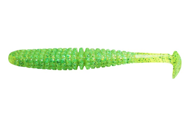 ISSEI Kaitaro Caramel Shad 5'' #056 Chart Green Glitter