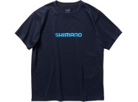 SHIMANO SH-021W Dry Logo T-shirt Short Sleeve (Pure Navy) XS