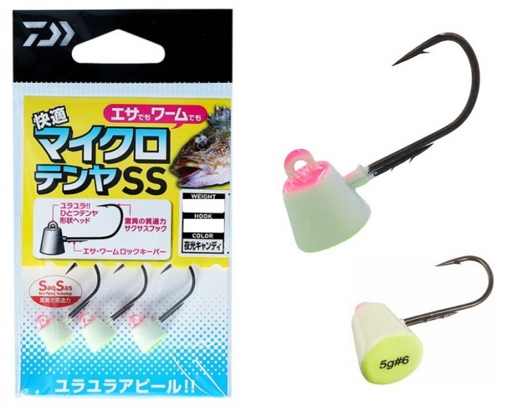 DAIWA Kaiteki Micro Tenya SS [Yakou Candy] 1.5g #6 (3pcs)