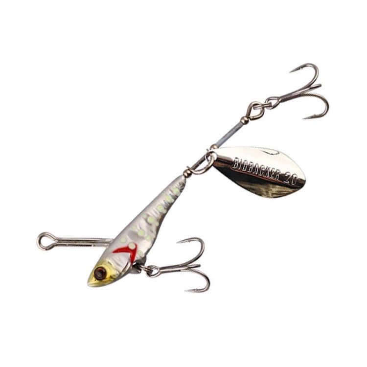 JACKALL Bigbacker Spin 40 g Magma Silver x Glow Dot