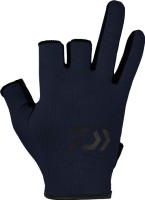 DAIWA DG-6424 Water-Absorbing Quick-Drying Gloves 3 Pieces Cut (Navy) M