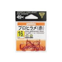 GAMAKATSU Pro Hirame [Red] #16 (12pcs)