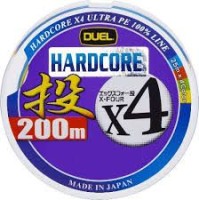 DUEL Hardcore X4 Throw [25m x Blue&Red&Green&Yellow] 200m #1 (18lb)