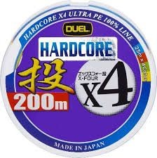 DUEL Hardcore X4 Throw [25m x Blue&Red&Green&Yellow] 200m #1 (18lb)