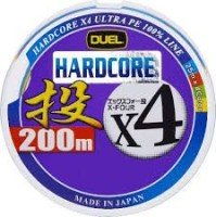 DUEL Hardcore X4 Throw [25m x Blue&Red&Green&Yellow] 200m #1 (18lb)