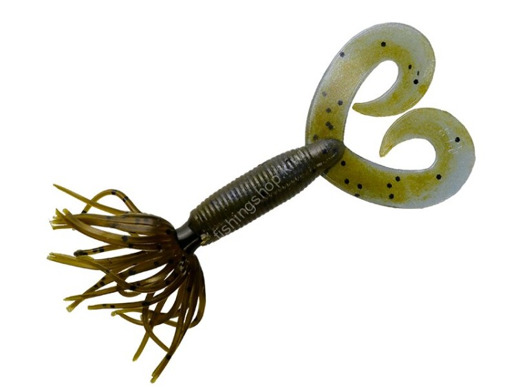 SMITH YB Flag Grab Double Tail 2.5'' 3.5g #700-297 Blue Glow/Green Pumpkin (10pcs)