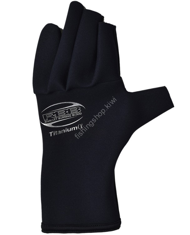RBB 7703 Titanium Gloves  HS #BLK/Charcoal LL