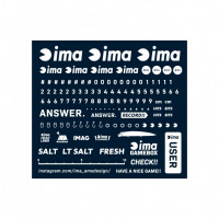IMA Assorted Stickers White