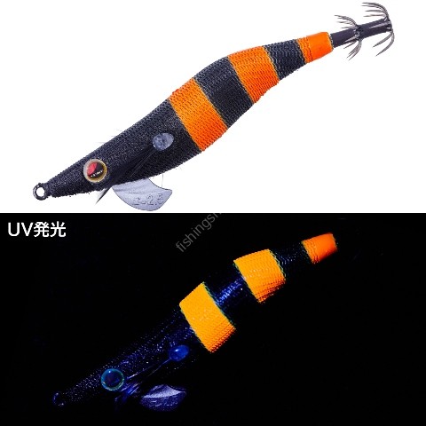 GAMAKATSU 80-609 Speed ​​Metal Egi Dropper 2.5 #13 Black/Orange Zebra