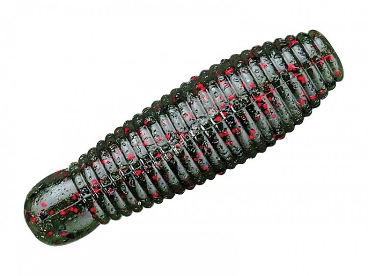SMITH Gary Yamamoto Tail Less Grub Imo 40 #208 Water Melon / Black & Small Red Flake