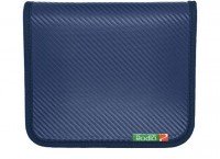 RODIO CRAFT Carbon Wallet Large #Classic Blue / Orange