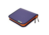 RODIO CRAFT Carbon Wallet Large #04 Classic Blue/Orange