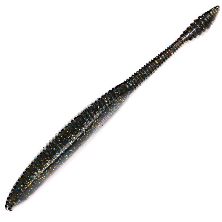 SASA LABO BB-5.5-3 BigBoss Iwashi Model 5.5'' Worm Only 3 Pieces #4 Black Gold Lame