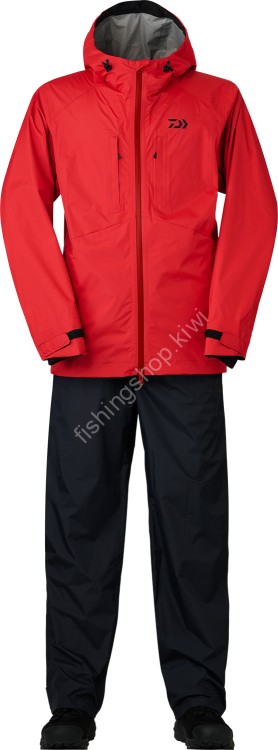 DAIWA DR-3324 Rainmax Compact Rain Suit (Red) M