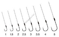 GAMAKATSU Chika Bari w/45cm Thread [White] #4 (8pcs)