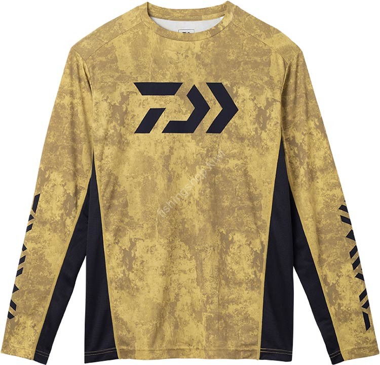 DAIWA DE-3823 Long Sleeve Game Shirt (Bottom Yellow) 2XL