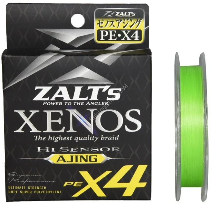 LINE SYSTEM Zalt's Xenos X4 Hi Sensor Ajing [Green] 150m #0.2 (4lb)
