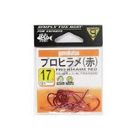 GAMAKATSU Pro Hirame [Red] #17 (12pcs)