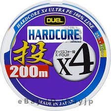 DUEL Hardcore X4 Throw [25m x Blue&Red&Green&Yellow] 200m #1.2 (20lb)