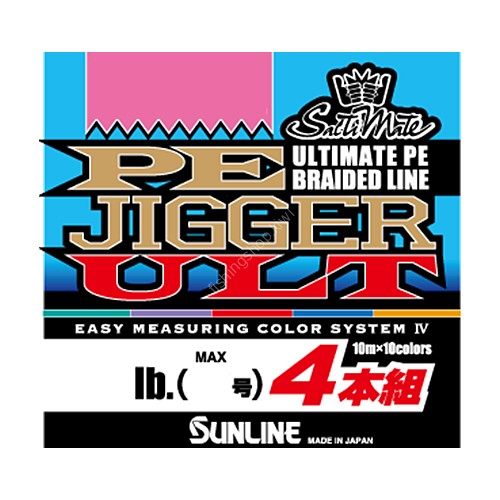 SUNLINE SaltiMate PE Jigger ULT 4-Honkumi [10m×10colors] 300m #1 (16lb)