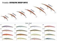 TACKLE HOUSE Twinkle Sinking Deep Dive Factory TWSD123 #F-1 Silver Green