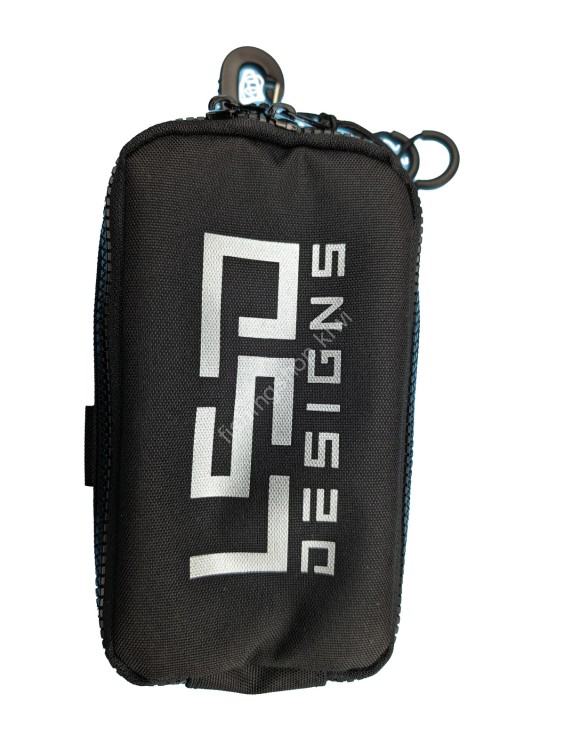 LSD Fishing Pouch M Double #Cordura Black/Silver Logo