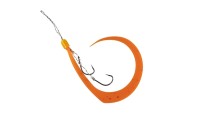 JACKALL BinBin Hook Muso Necktie Hook Set #SukeSuke Orange (2 Hooks)
