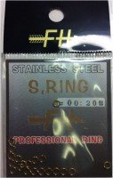 FIELD HUNTER Stainless Steel Split Ring [Gold] #00 (30pcs)