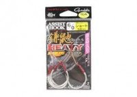 GAMAKATSU Assist Hook Kamaitachi Heavy Short Single Normal [Silver] #6/0 (2pcs)