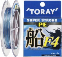 TORAY Super Strong PE Fune F4 [10m x 5color] 150m #0.8 (4kg)