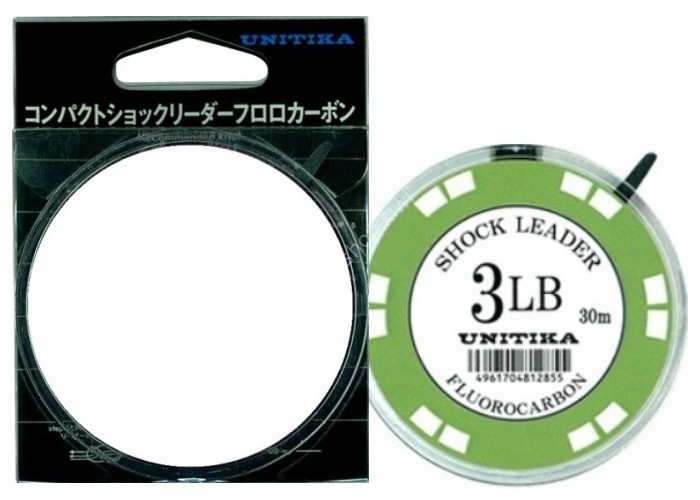 UNITIKA Compact Shock Leader Fluorocarbon [Natural Clear] 30m #0.8 (3lb)