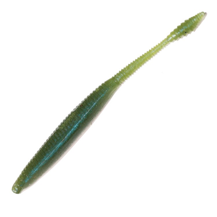 SASA LABO BBJr-4.8-3 BigBoss Jr. Iwashi Model 4.8'' Worm Only 3 Pieces #1 Nori Green