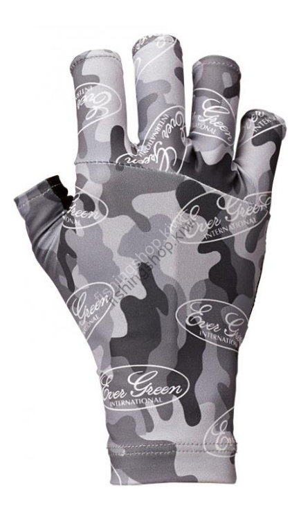 Evergreen Glove UV Cut Size M Gray Camou 2492 
