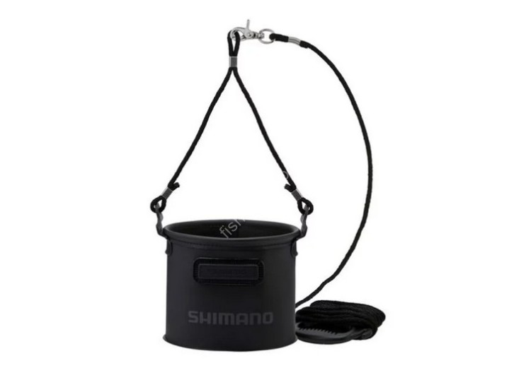 SHIMANO Water Bucket 19cm BK-053Q #Real Black SHIMANO Water Bucket 19cm BK-053Q #Real Black