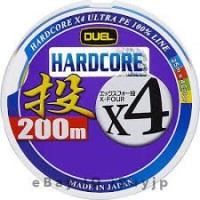 DUEL Hardcore X4 Throw [25m x Blue&Red&Green&Yellow] 200m #1.5 (25lb)