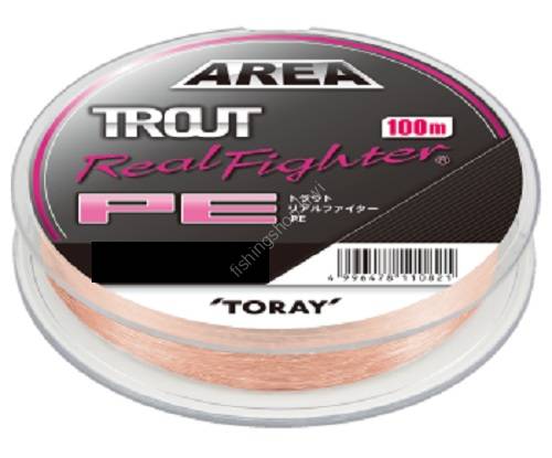 TORAY Trout Real Fighter PE [Natural Pink] 100m #0.2 (4lb) Fishing