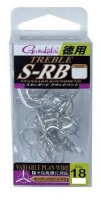 GAMAKATSU Treble S-RB [Silver] #3 Value Pack (18pcs)