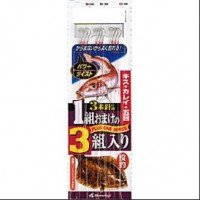 MARUFUJI Kisu Karei Gomoku Tenbin 3 Hooks #7 (3pcs)