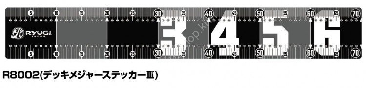 RYUGI R8002 Deck Measure Sticker III #Black