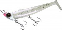 HAYABUSA FS443 Jack Eye FuriFuri Shad 40g #01 Pearl Glow Silver Lame