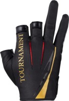 DAIWA DG-1223T Tournament Gloves 3-Cut (Black Red) M
