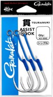 GAMAKATSU Assist Hook Tsuranuki Single 480 #3/0 (3pcs)