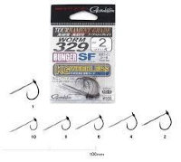 GAMAKATSU Worm 329 Hanger SF KG Weedless [NS Black] #2 (5pcs)