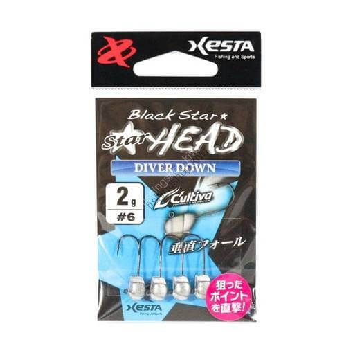 XESTA Star Head Diver Down 3.0g #2/0 (4pcs)