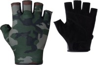 DAIWA DG-6523 Quick Dry Gloves (5fingers cut) Green Camo M