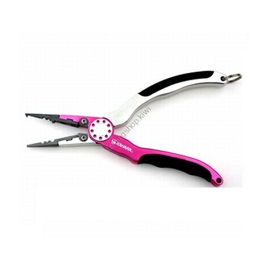 KAHARA 6.5inch Aluminum Rubber-Handle Pliers Slim Pink / Silver