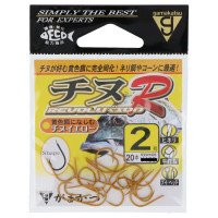 GAMAKATSU Chinu R [Black Porgy Yellow] #2 (20pcs)