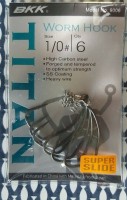 BKK Worm Hook TITAN RIDER #1/0 (6pcs)