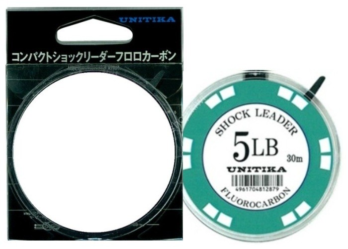 UNITIKA Compact Shock Leader Fluorocarbon [Natural Clear] 30m #1.2 (5lb)