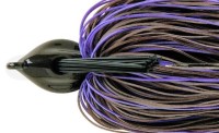DEPS Flat Back Jig 1oz Fine Rubber Skirt #08 Brown/Purple